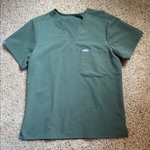 FIGS Green Catarina Scrub Top